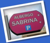 Insegna Albergo Sabrina